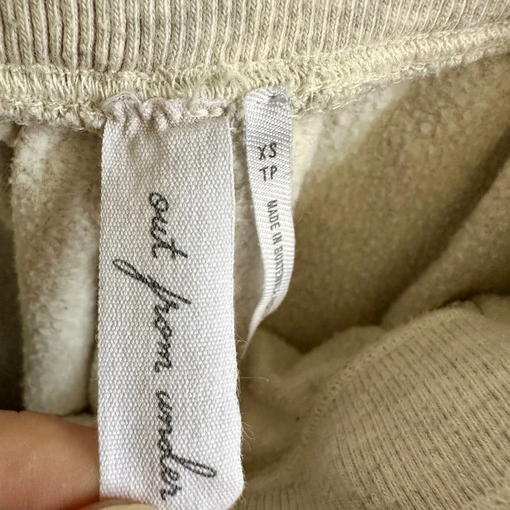Out From Under Urban Outfitters Fleece Shorts Oatmeal Pull On High Rise XS